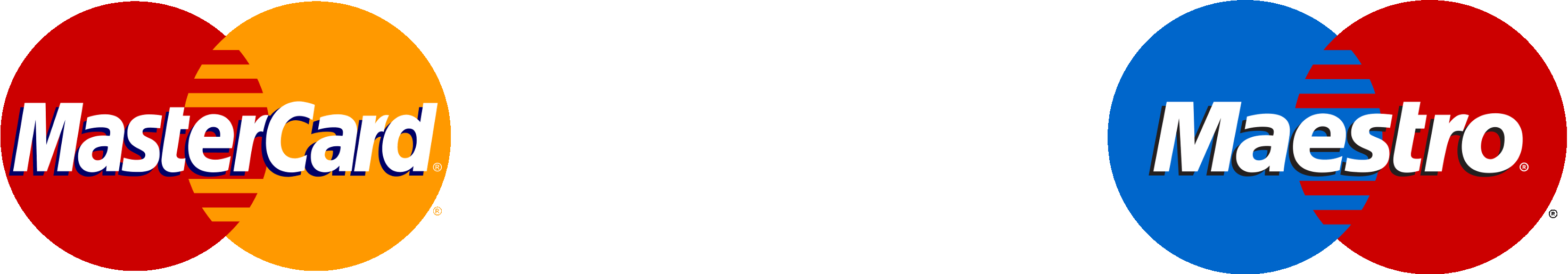 Accettiamo Mastercard, Visa e Maestro